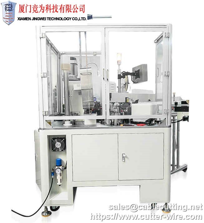  Fully automatic 2P parallel wire single head dipping tin through shell terminal machine. wire insert plastic plug machine, View Parallel wire insert shell plug machine 