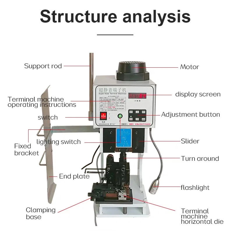 Wire Terminal Crimping Machine, Terminal Crimping Machine, U Shape Wire Terminal Crimping Machine